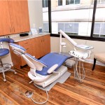 Procedure room with dental chair